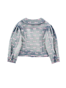 Girls | Barbie Denim Jacket | Stone Bleach