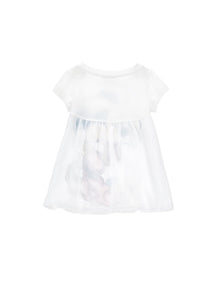 Girls | Minnie Print Maxi T-Shirt | White
