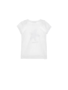 Girls | Rhinestone Starfish T-Shirt | White