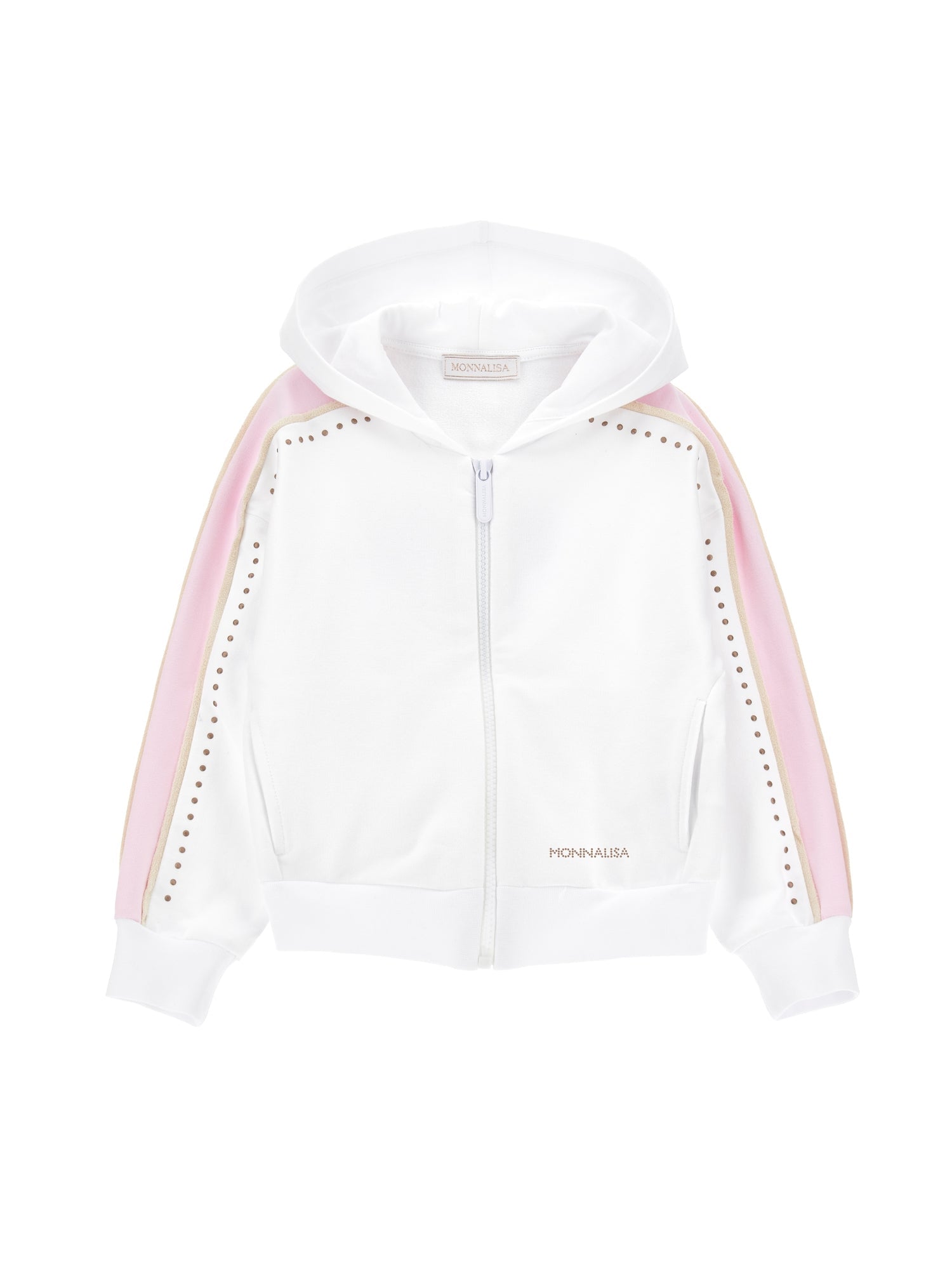 Girls | Minnie Cotton Sweatshirt | White/FairyTale Pink