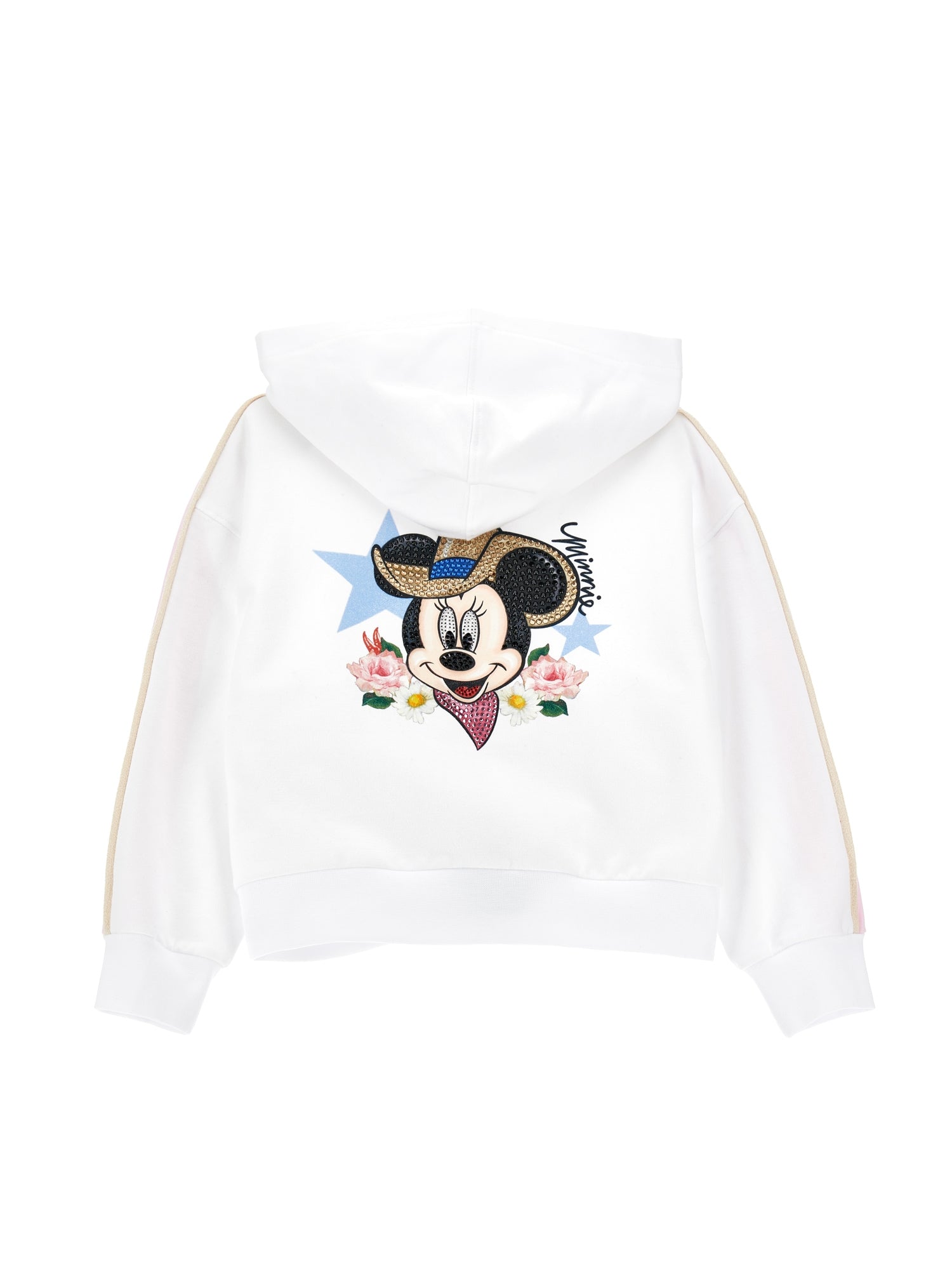 Girls | Minnie Cotton Sweatshirt | White/FairyTale Pink