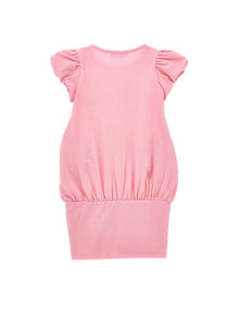 Girls | Barbie Stretch Jersey Dress | Peach Pink