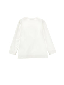 Girls | Rhinestone Jersey T-Shirt | Cream