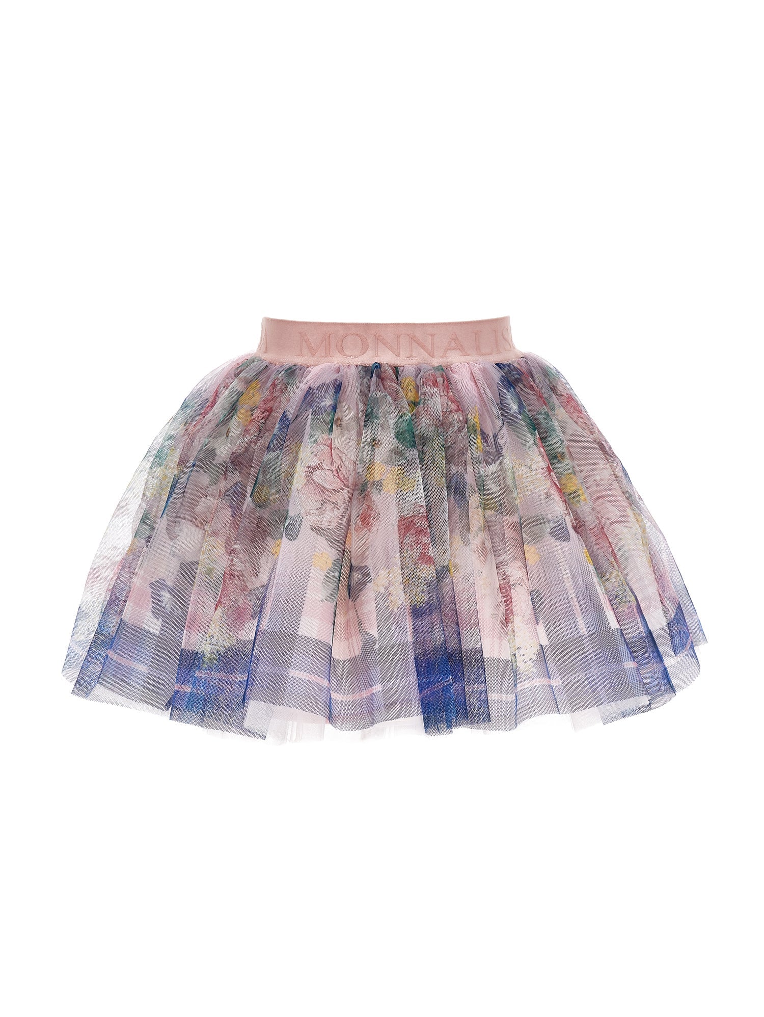 Girls | Baroque Rose Tulle Skirt | Onion/Multicolor