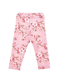 Girls | Peach Blossom Print Leggings | FairyTale Pink