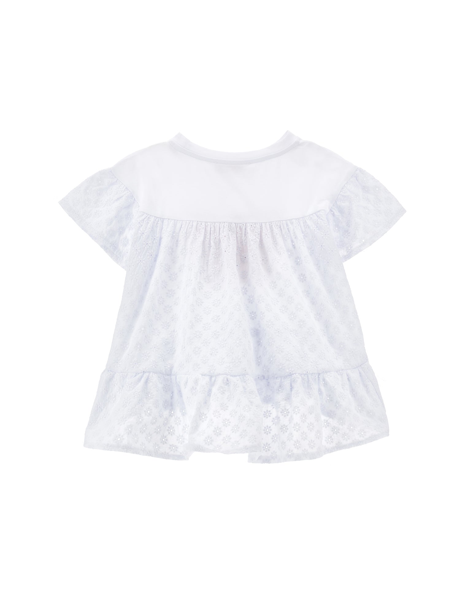 Girls | Maxi T-Shirt Sangallo Lace | White