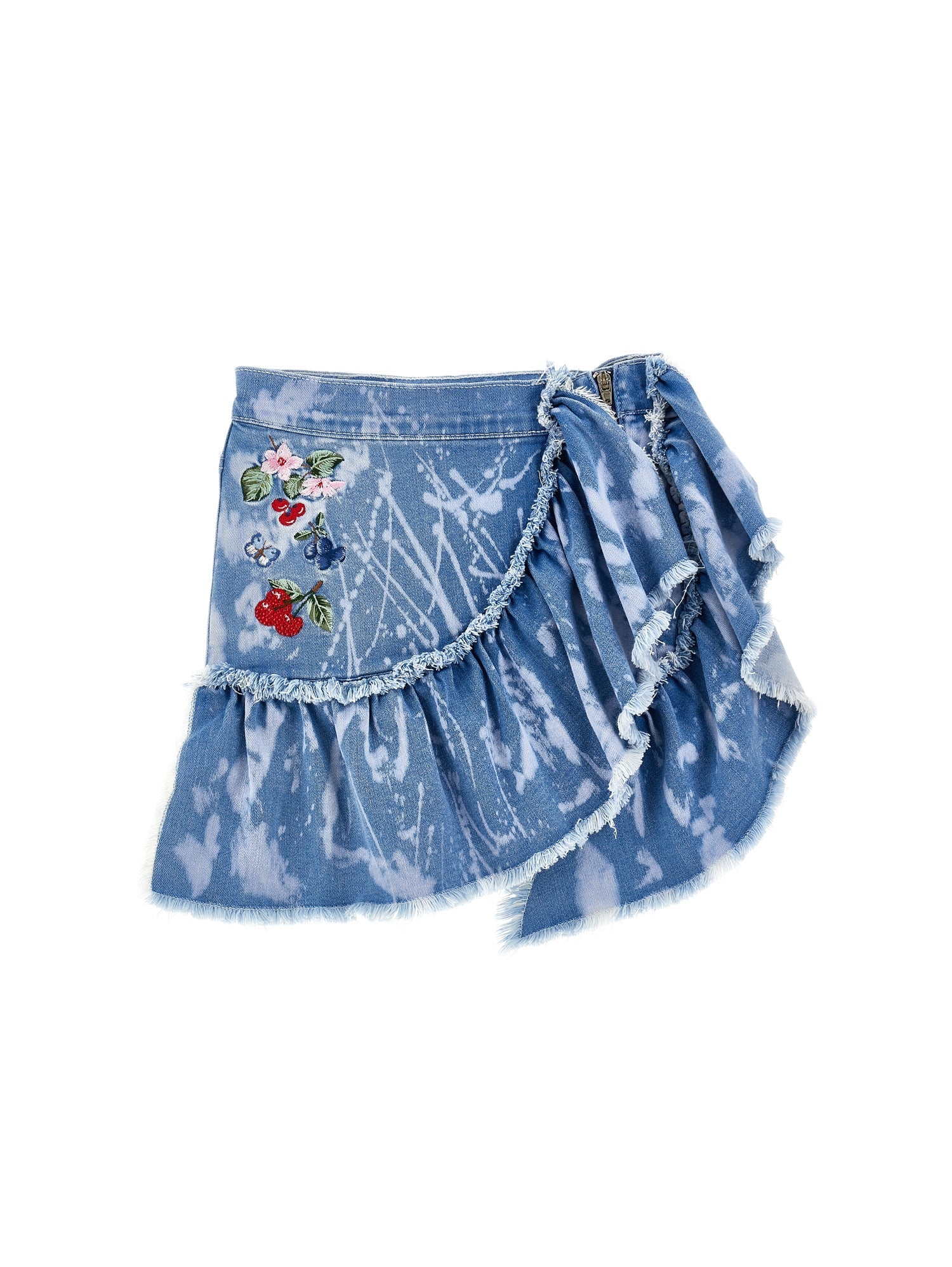 Girls | Flared Denim Mini Skirt | Stone Bleach