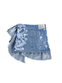 Girls | Flared Denim Mini Skirt | Stone Bleach
