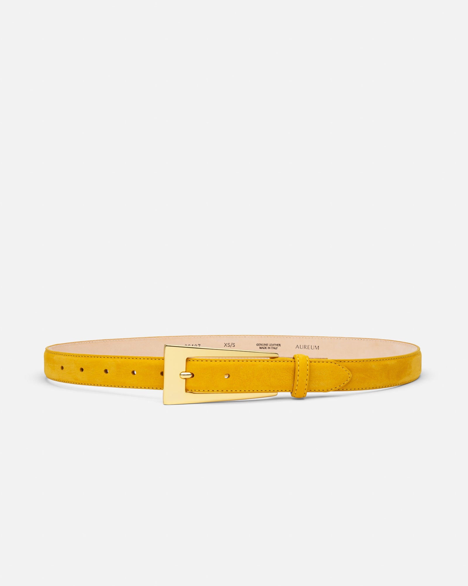 No. 10 Belt | Mustard Suede/Gold