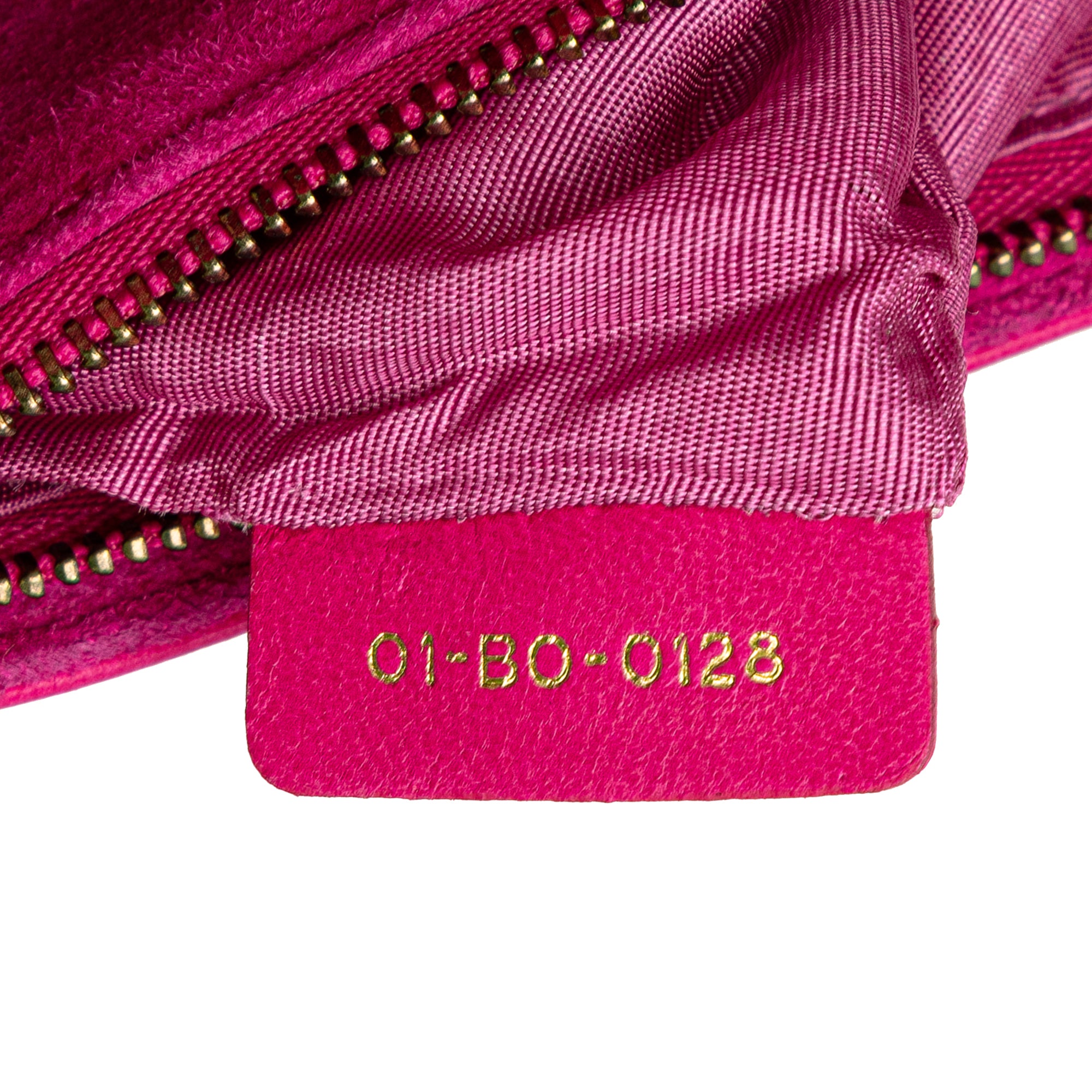 Dior | Pre-Owned Lambskin Cannage DiorAddict Wallet on Chain | Pink/Hot Pink