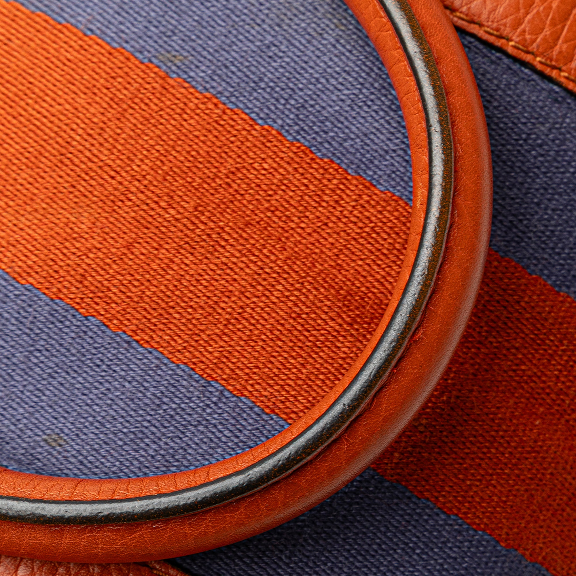 Gucci | Pre-Owned Small Leather Web Joy Boston Bag | Orange