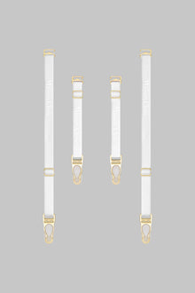 Suspenders Straps - Signature | White