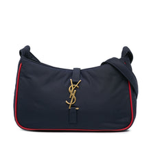 Saint Laurent | Pre-Owned Nylon Le 5 a 7 Shoulder Bag | Blue/Navy