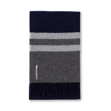 Canyon Throw | Navy/Dark Grey/Ivory