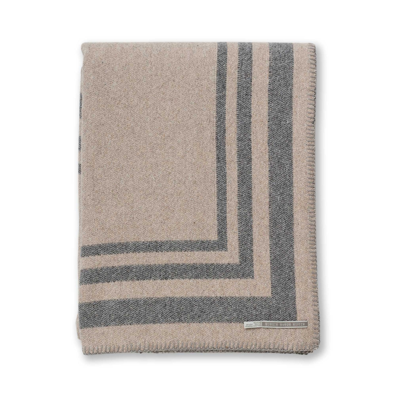 Mazing Bed Blanket | Light Taupe/Dark Grey