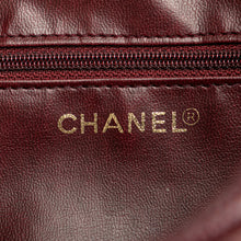 Chanel | Pre-Owned CC Caviar Pouch | Red/Burgundy
