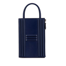 Hermes | Pre-Owned Tadelakt Kelly Cadena Handbag | Blue/Navy