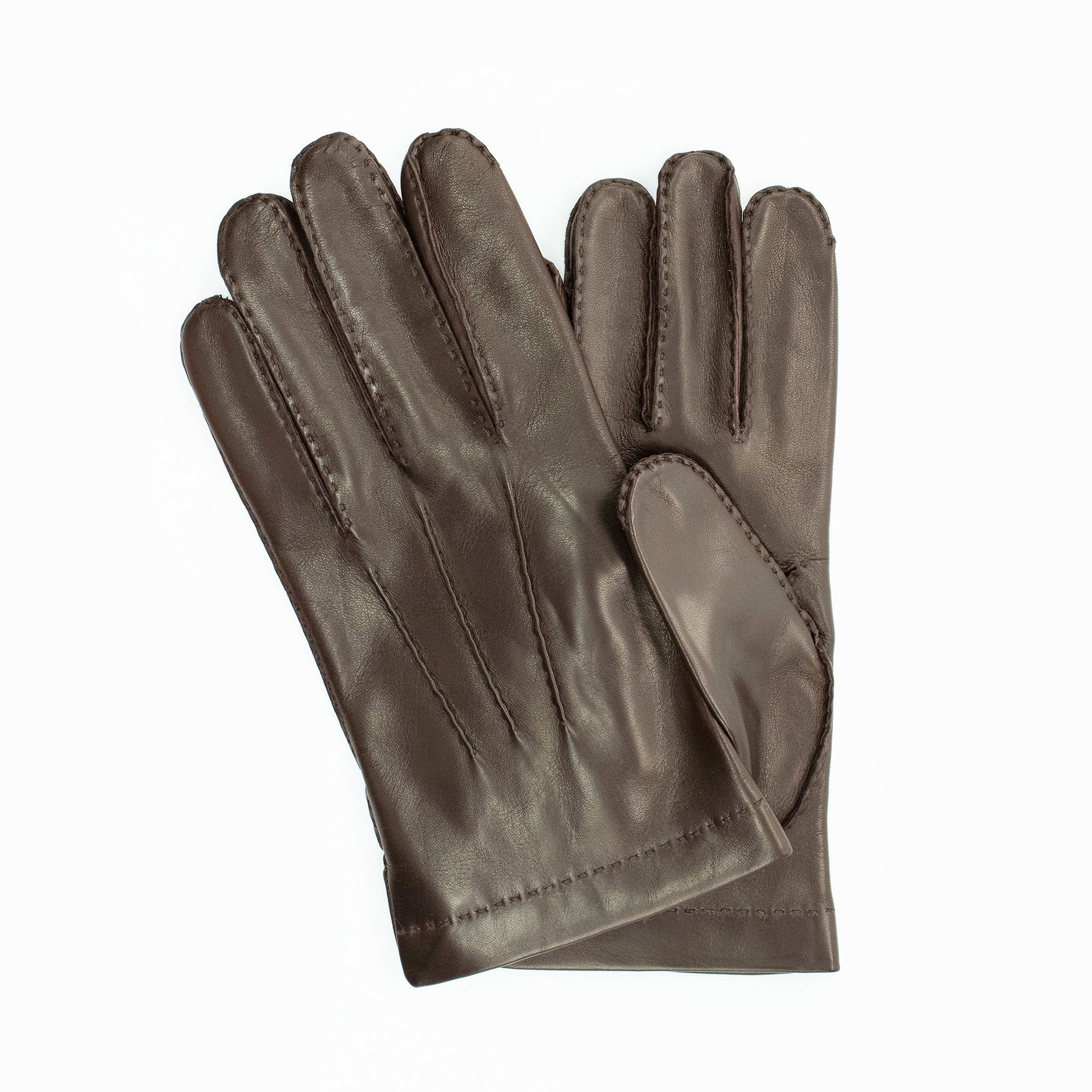 Made In Italy Men's Leather Gloves | Teak