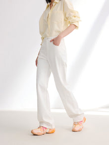 Micro Flare Slimming Jeans | White