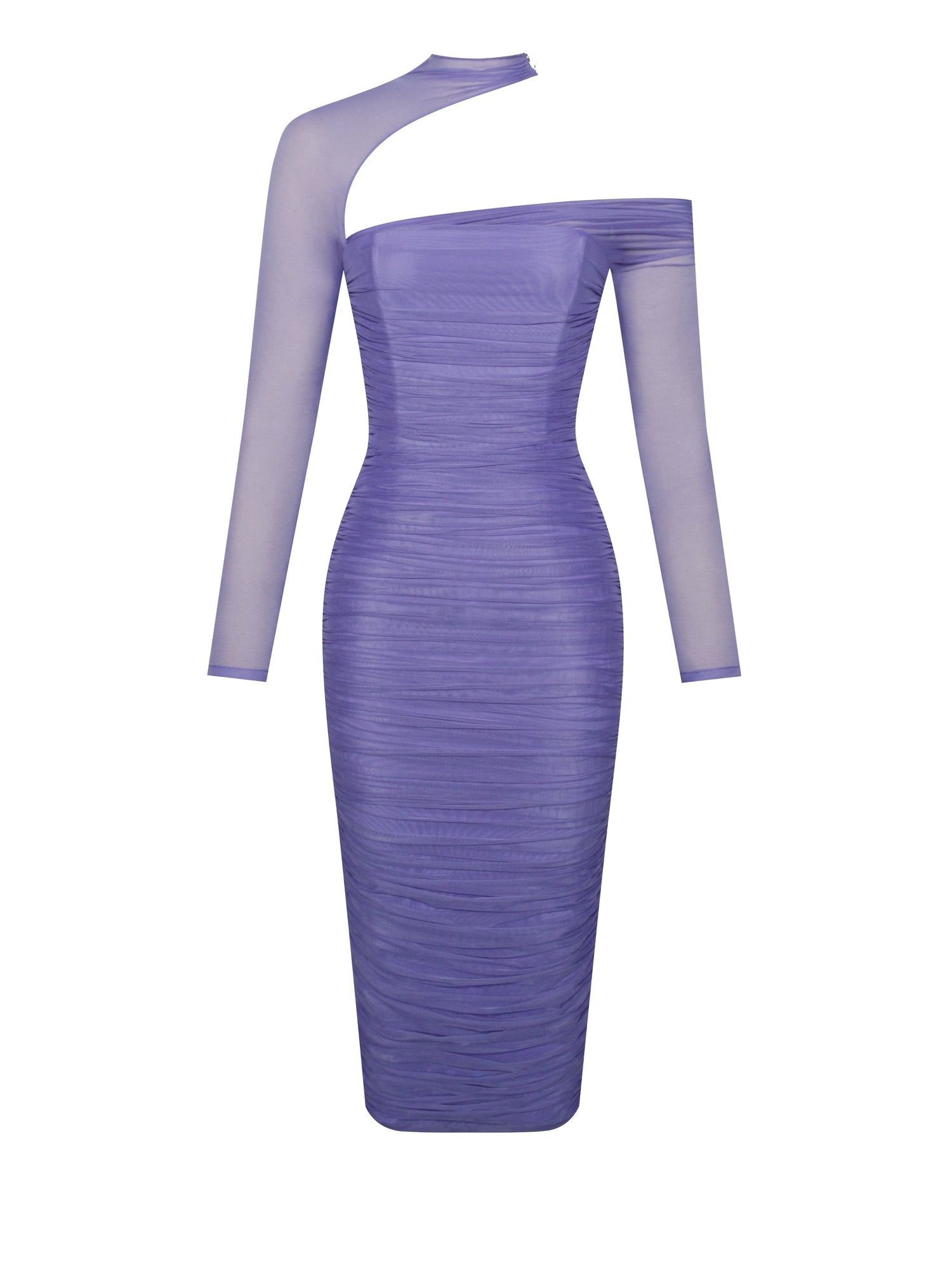 Quylla Very Long Sleeve Mesh Dress | Periwinkle