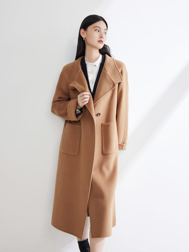 Wool Cashmere Coat | Camel