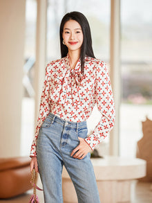 Strawberry Print Shirt | Red