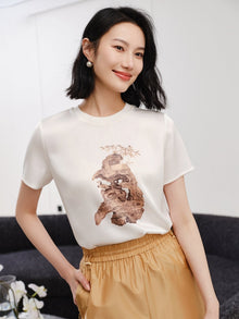Triacetate T-Shirt | Pink