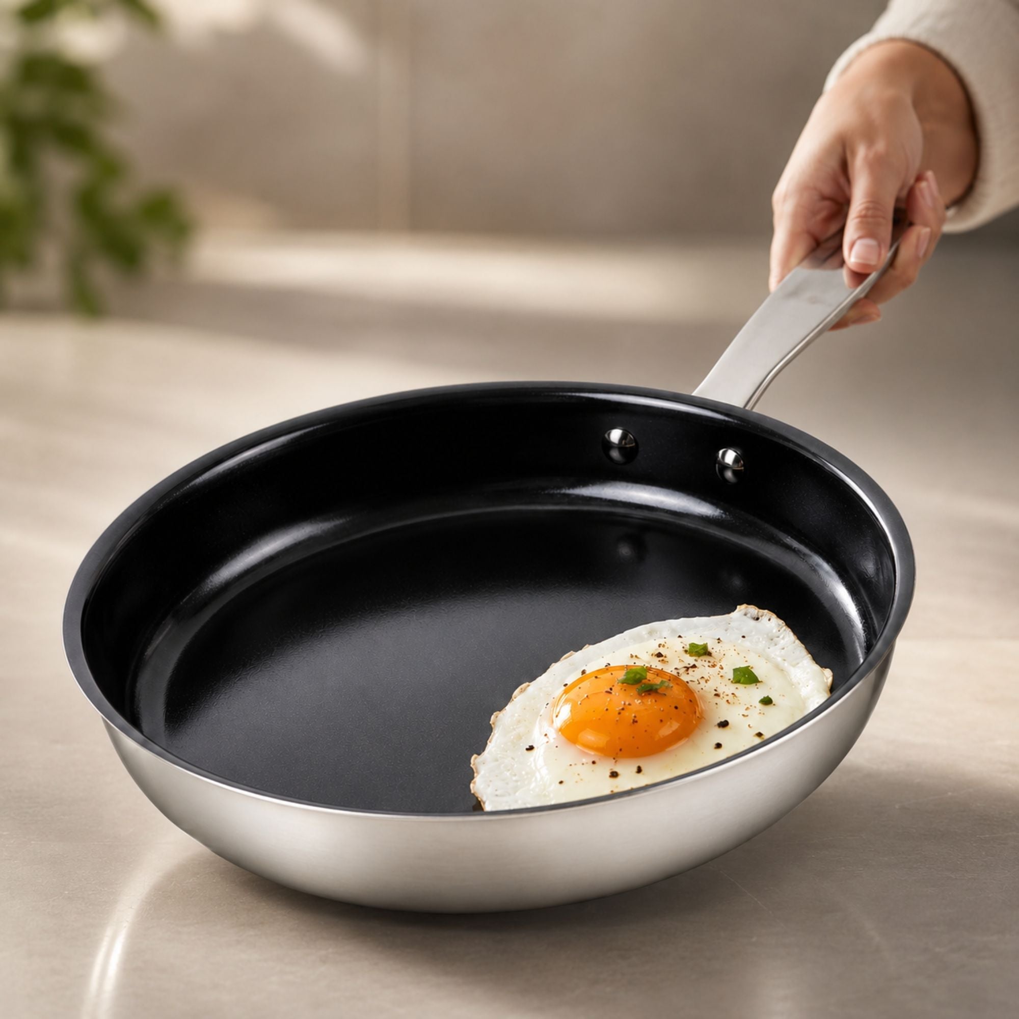 Frying Pan | Black/Silver