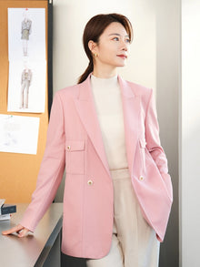 Wool Blazer | Pink