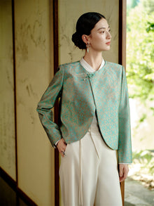 Short New Chinese-style Jacket | Green