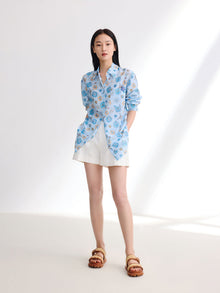 Mulberry Silk Shirt | Blue