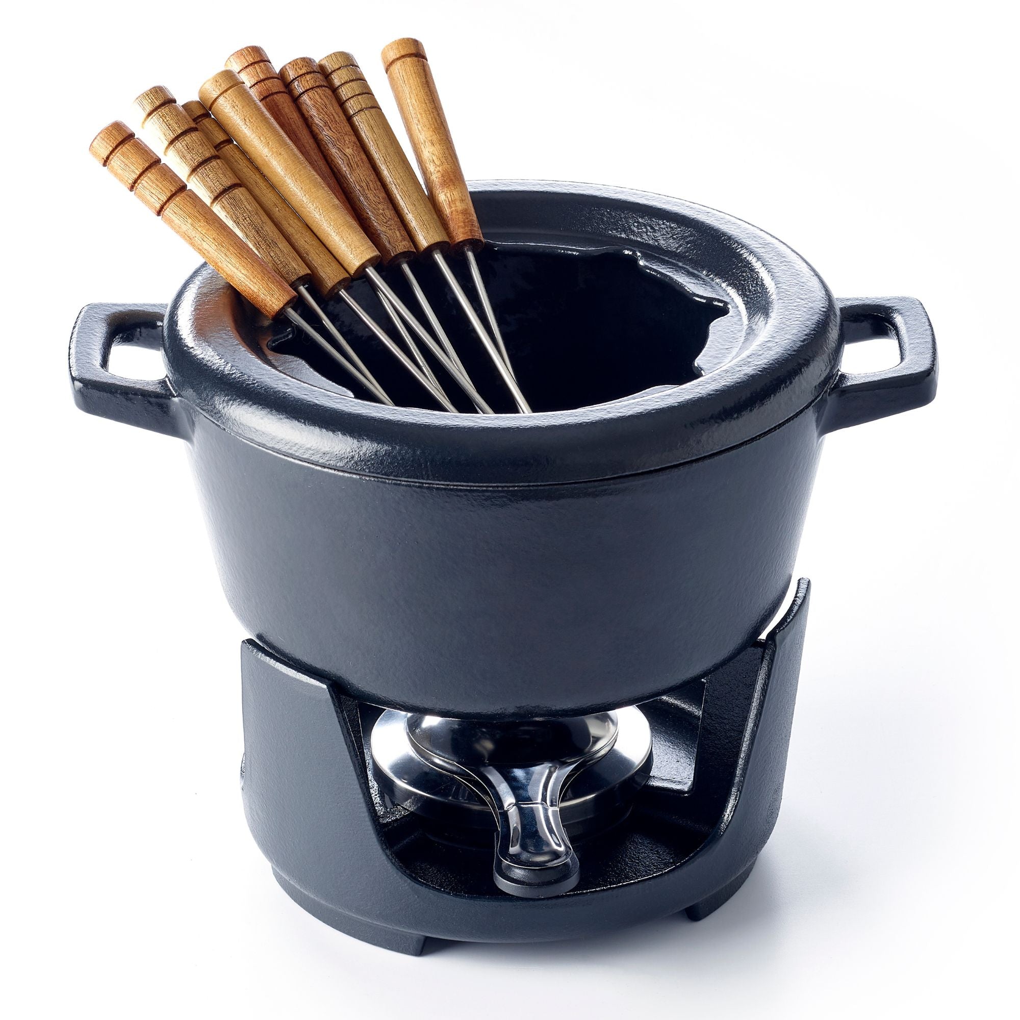 Fondue Set — 8-Piece, 2 Qt. | Black