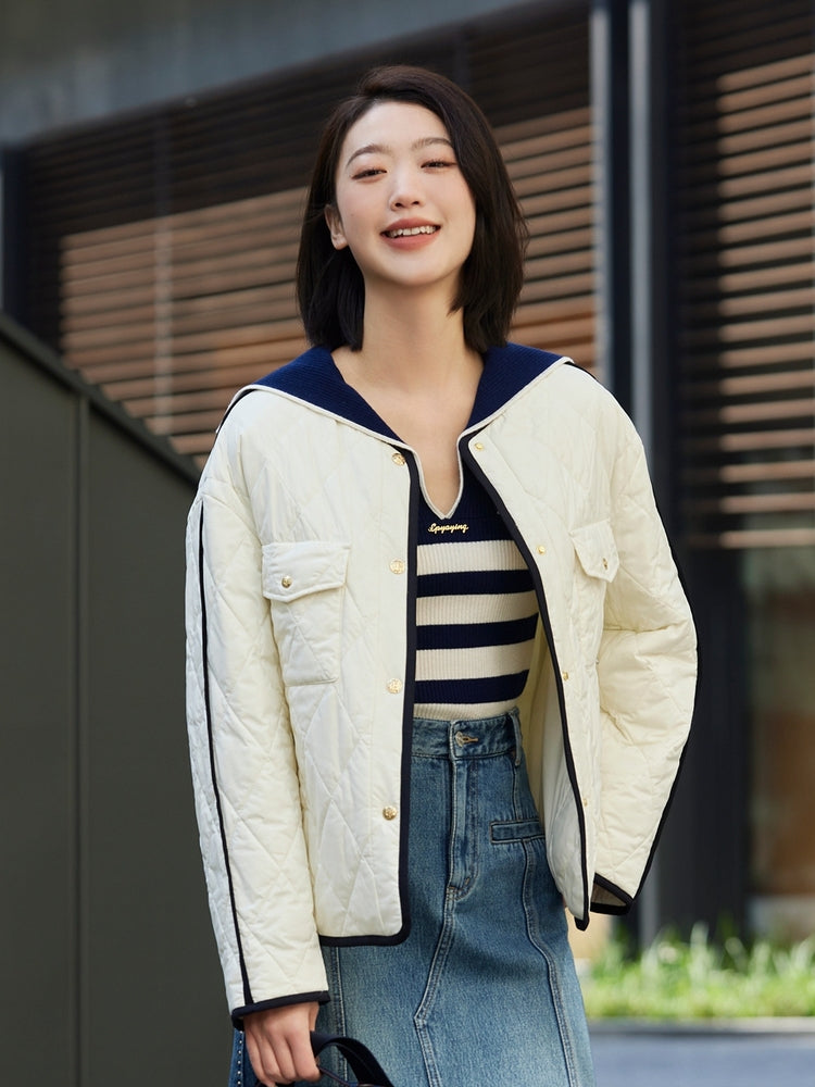 Parisian-Style Cotton Jacket | White