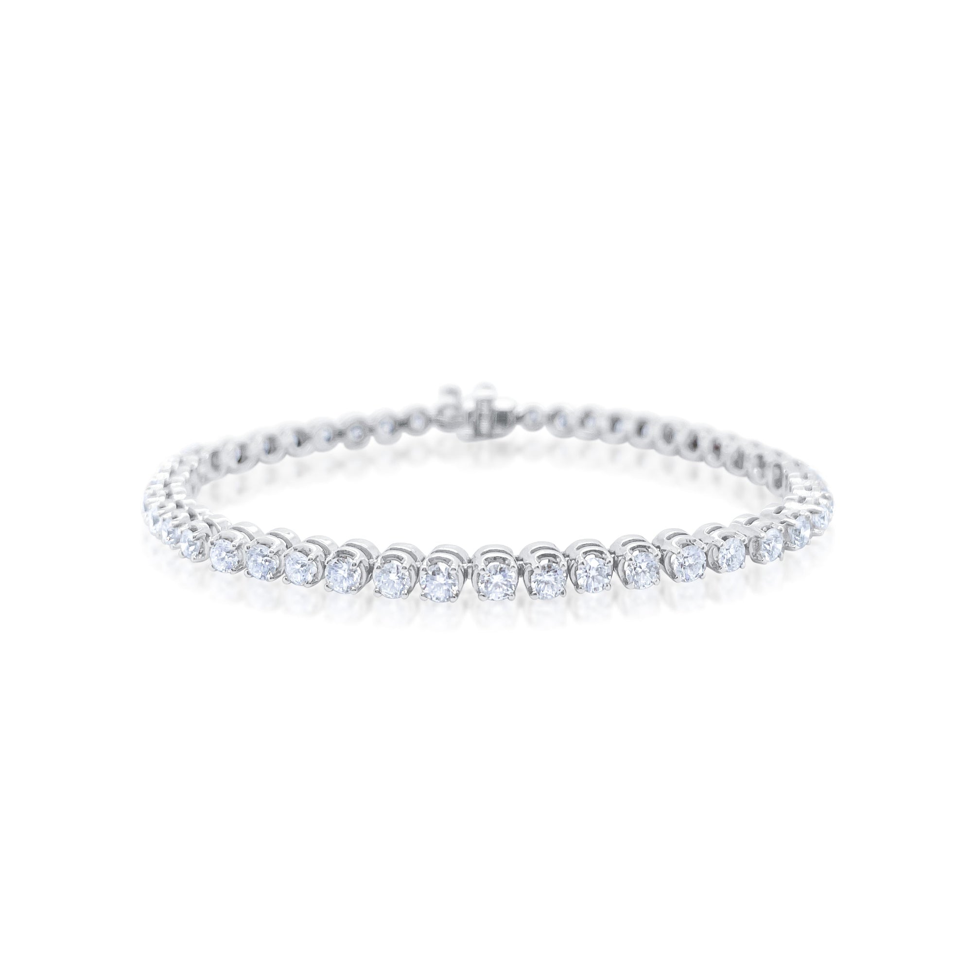 7 Carat Lab Tennis Bracelet 14Kt White Gold 7 Inches | White Gold