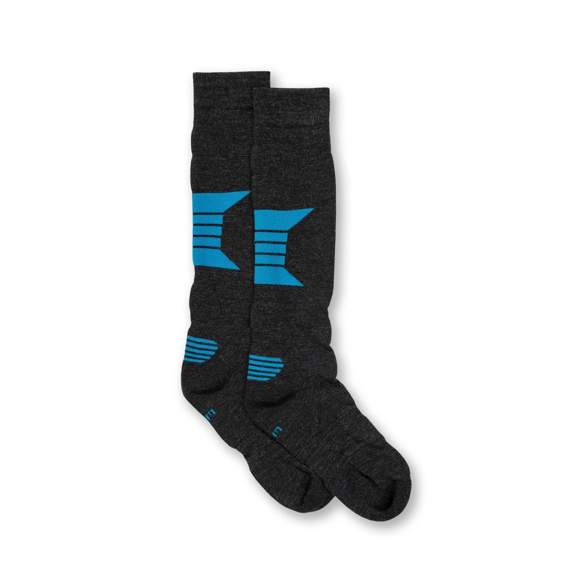Olympus Sport Sock | Charcoal/Cyan