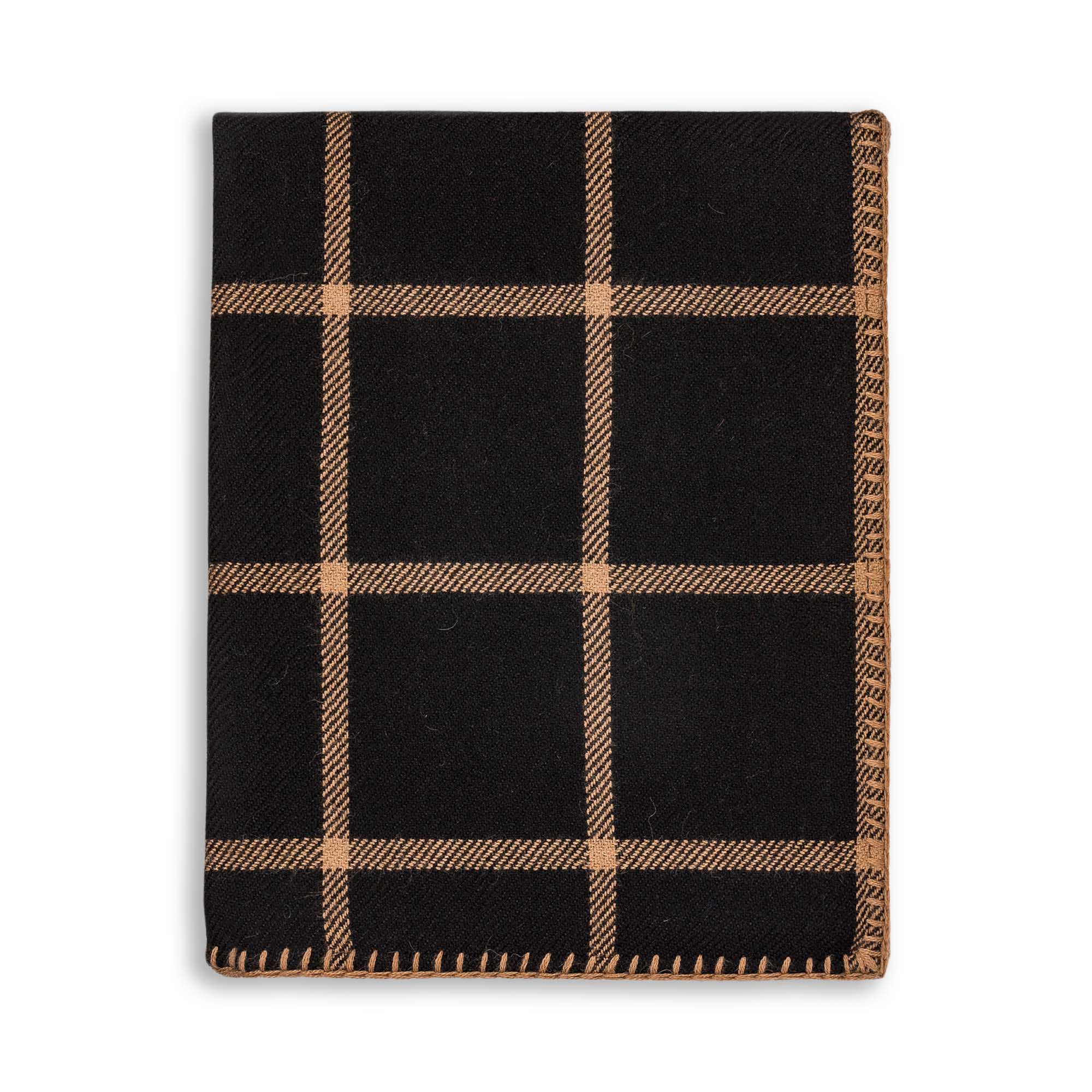 Graydon Throw | Black/Camel