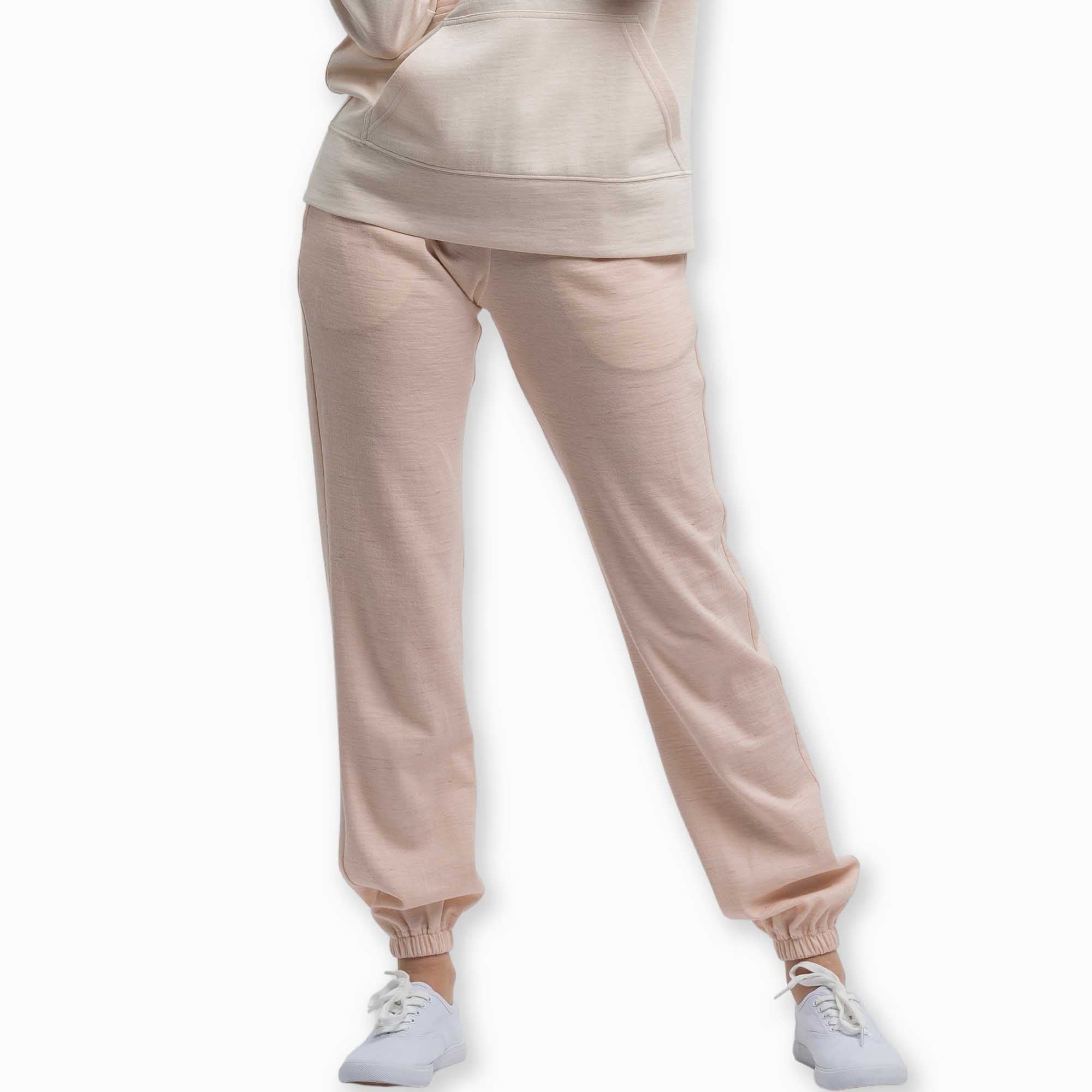 Malibu Lounge Jogger | Pink Powder/Ivory