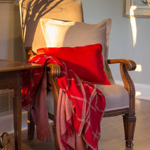 Graydon Throw | Scarlet/Pink Powder