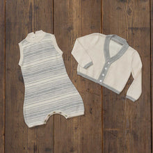 Sami Onesie & Cardigan Set | Ivory/Pearl Grey