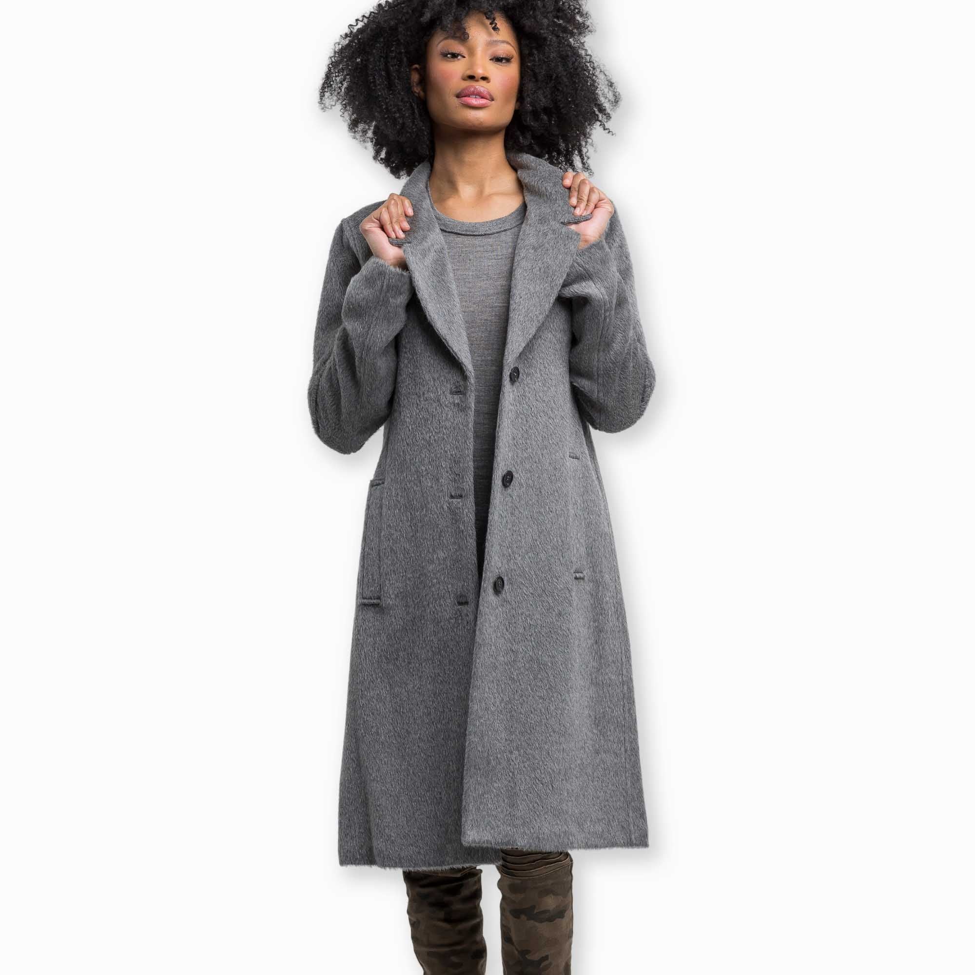 Samira Coat | Light Grey