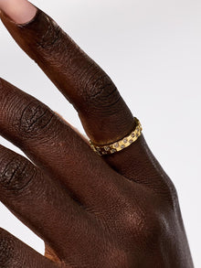 Eden Band Ring | 14K Gold on Brass | Cubic Zirconia