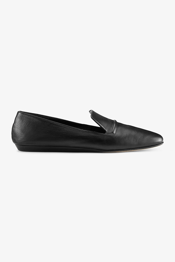 Packshot image of the Grace Loafer—Kidskin in Black | Exclude | Grid Hover