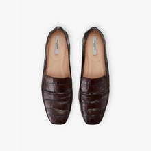 Women | Grace Loafer - Embossed Croc | Brown