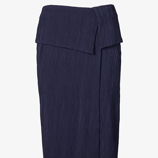 Packshot image of the Montgomery skirt in aegean blue. | Still | Exclude