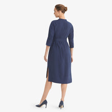Women | Melissa Dress - Stretch Linen | Blueberry