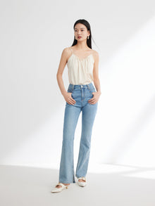 Elegant Mulberry Silk Cami | Beige