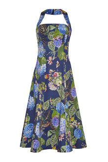 Monroe Dress | Avery Floral Evening Blue