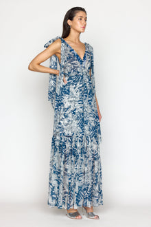 Misha Dress | Navy Lotus