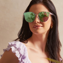 Womens | Gemma Sunglasses | Opalescent Turquoise | Turquoise Ice Lenses