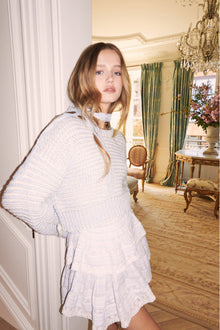 Ruffle Mini Stripe Cotton Skirt | Vintage Voyage